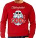 Bellatio Decorations Shoppartners Bv Grote maten foute Kersttrui / sweater - Stoere kerstman - motherfucking cool - rood voor heren - kerstkleding / kerst outfit XXXXL