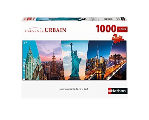 Puzzles Nathan - Puzzel 1000 stukjes - De bezienswaardigheden van New York volwassenen, 400556873210