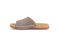 Gabor - Dames - Platte Sandalen - Leer - Taupe - Maat 39