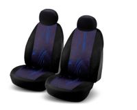 Bottari 10415 JB2 universele stoelhoezen voor voorstoelen, zwart en blauw