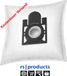rs-products 50 sacs pour aspirateur, similaires au modèle EIO BS 05/.. , BS 47/.., BS 52/.., BS 54/.., BS 55/.., BS 57/.., BS 58/.., BS 70/.., BS 71/..,