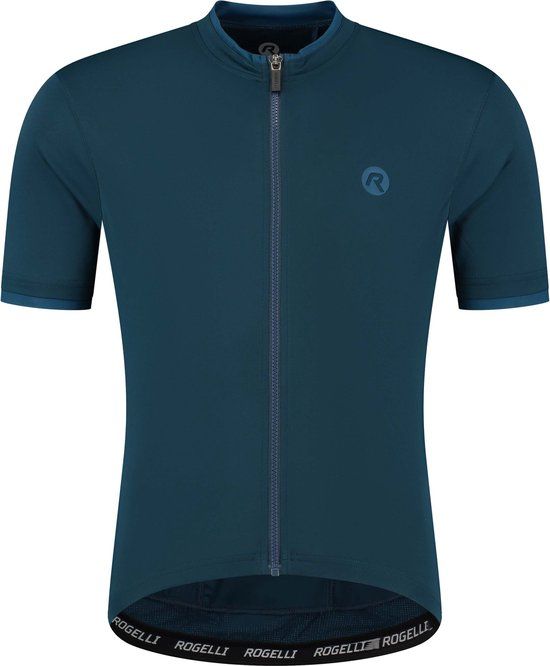 Rogelli Essential Fietsshirt - Korte Mouwen - Heren - Blauw - Maat 3XL