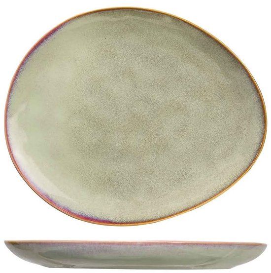 Cosy & Trendy Dinerborden Trentino Groen/Roze - Set van 4