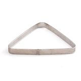 Decora 0064077 microgeperforeerde driehoekige vorm 22 x 19,5 x 3,5 H cm roestvrij staal