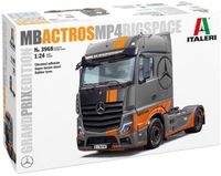Italeri Modelbouwpakket Vrachtwagens - 3968 Mercedes-Benz Actros MP4 Big Sp 4x2 - Grand Prix Editie - Vrachtwagen Plastic - 1:24 - Modelbouw