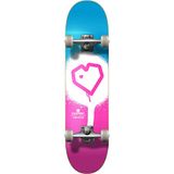 Blueprint Spray Heart V2 Compleet Skateboard (7,25 inch - Roze/Wit/Blauw)