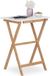 Merkloos Relaxdays bijzettafel bamboe, klaptafel, 63x47,5x37 cm