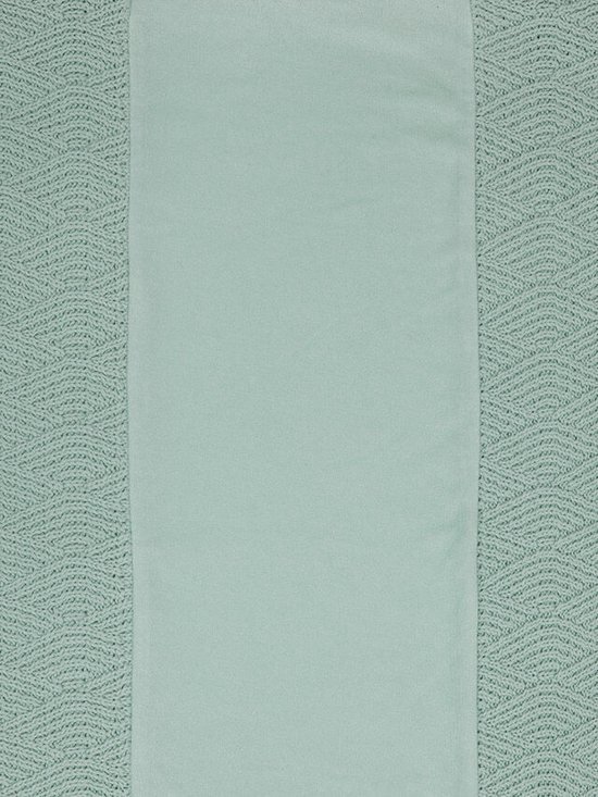 Jollein Hoes voor aankleedkussen River knit ash green 50x70cm - Groen - Gr.50x70 cm Green