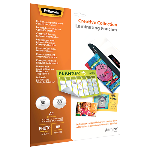 Fellowes Laminator Pouches - A4 - 2 x 75 micron - 50 pieces