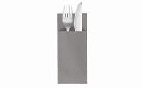 VelaHub Soft Point 50 Bestekservetten, hoogwaardig, wegwerpservetten, 32 x 38 cm, grijs
