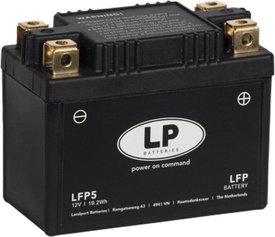 LANDPORT LFP5 - Lithium LiFePO4 Motor Accu - 12V 5000 mAh