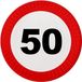 Merkloos / Sans marque Funny Fashion 50 jaar verjaardag bordjes