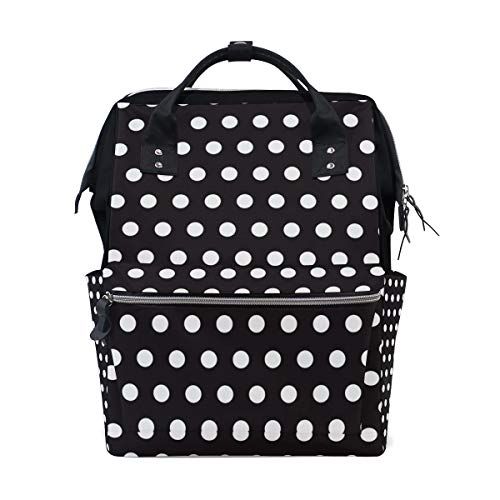 MONTOJ Back White Circle canvas Reistas Campus Rugzak Wit - 5701637646672