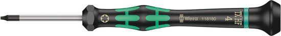 Wera 2067 TX BO 15 x 60 mm Precisie schroevendraaier Torx schroevendraaier T 4 x 40 mm Magnetisch Kunststof Kleurloos