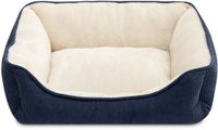 Hollypet Kattenbed Klein Hondenbed Huisdierbed voor Katten en Puppy's, Zacht Huisdier Slaapbed Ademend Huisdierkussen, Blauw (55 * 45 * 15cm)