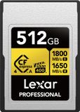 Lexar CFexpress PRO Type A Gold 4.0 Series 512GB R1800/W1650MB/s - VPG400