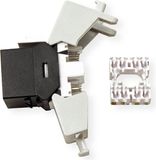 ROLINE Cat.6 (Class E) Keystone, onafgeschermd, zonder gereedschap, compact, zwart