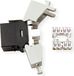 ROLINE Cat.6 (Class E) Keystone, onafgeschermd, zonder gereedschap, compact, zwart