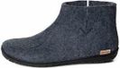 Glerups Warme Vilten Pantoffel Boot Blauw Rubber Zool