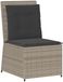 vidaXL Tuin Sofa Lichtgrijs Poly Rattan