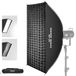 NEEWER BASICS Rechthoekige Softbox Kit, 60 x 89 cm Quick Release Bowens Mount Strip Soft Box Lichtdiffuser Compatibel met Godox Compatibel met Aputure Studio Fotografie Video Opname Verlichting, NS12S