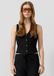 QS s.Oliver QS gilet met textuur zwart