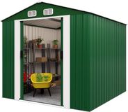 Gardebruk Tuinhuis - 8m² Metaal met Fundering Schuifdeuren- Groen