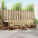 vidaXL Hoek loungeset Acacia hout Natuurlijk et beige