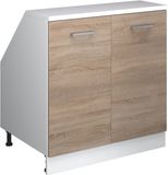 Vicco Rion Kast voor schuine wand – 80 x 81.6 cm met 2 deuren, kastromp 60 cm diepte Sonoma