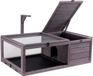 VEVOR Tortue Maison Tortue Terrarium Bois 96,5x61x33cm, Gris