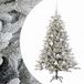 vidaXL Sapin de Noël artificiel avec boule de Noël 150 cm 150 LED Blanc chaud