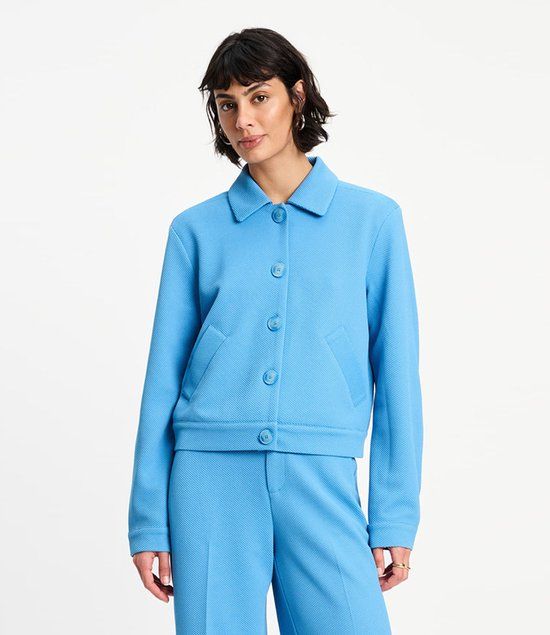 POM Amsterdam Jacket Iris Smashing Blauw Maat 34
