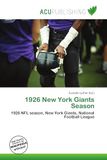 1926 OmniScriptum 1926 New York Giants Season Paperback