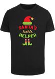 Merchcode Shirt 'Christmas Santa´s Little Helper' geel / lichtgroen / rood / zwart