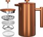 French Press cafetière 1000 ml bronze