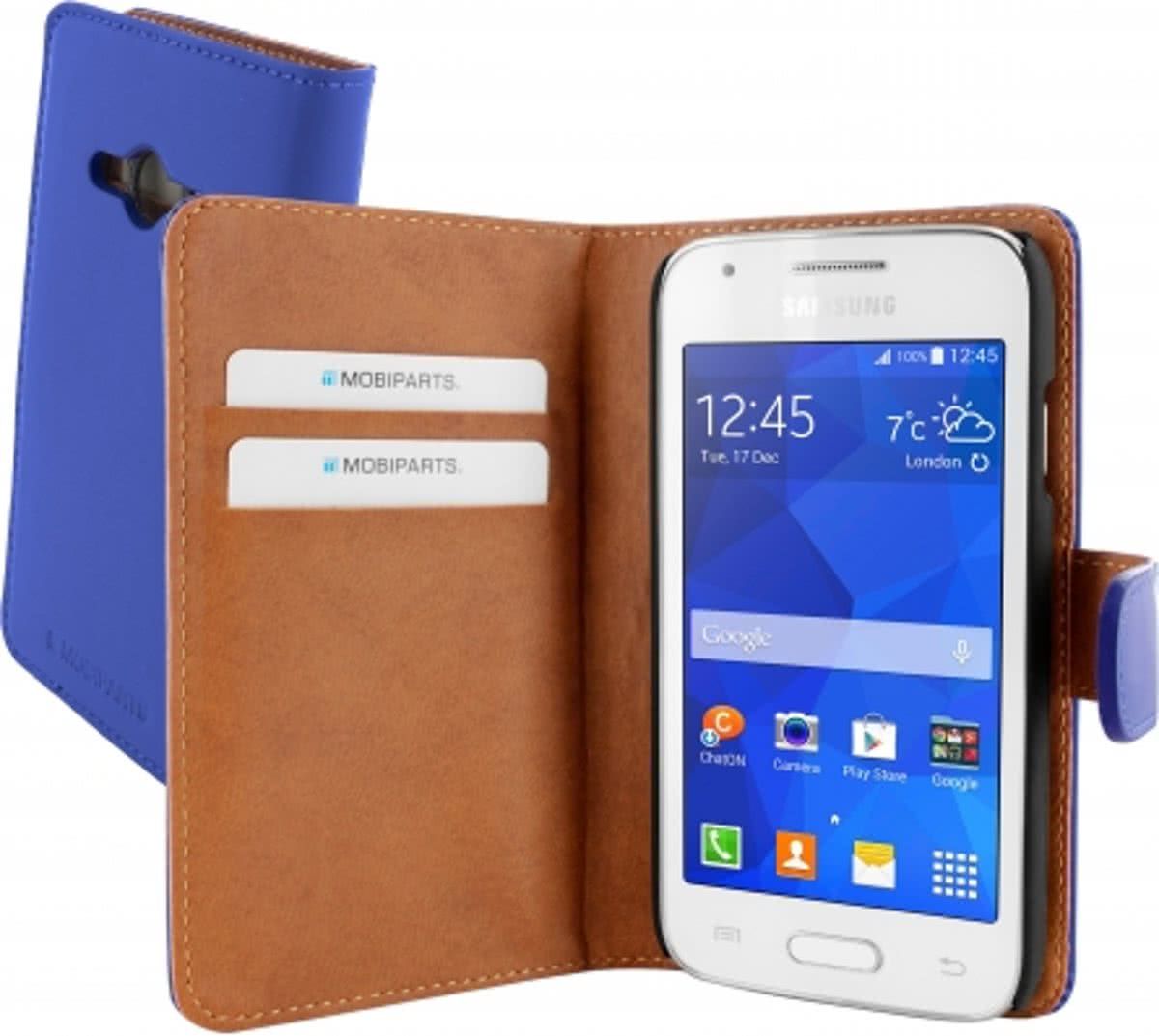 Mobiparts Premium Wallet Case Samsung Galaxy Trend 2 Lite Blue