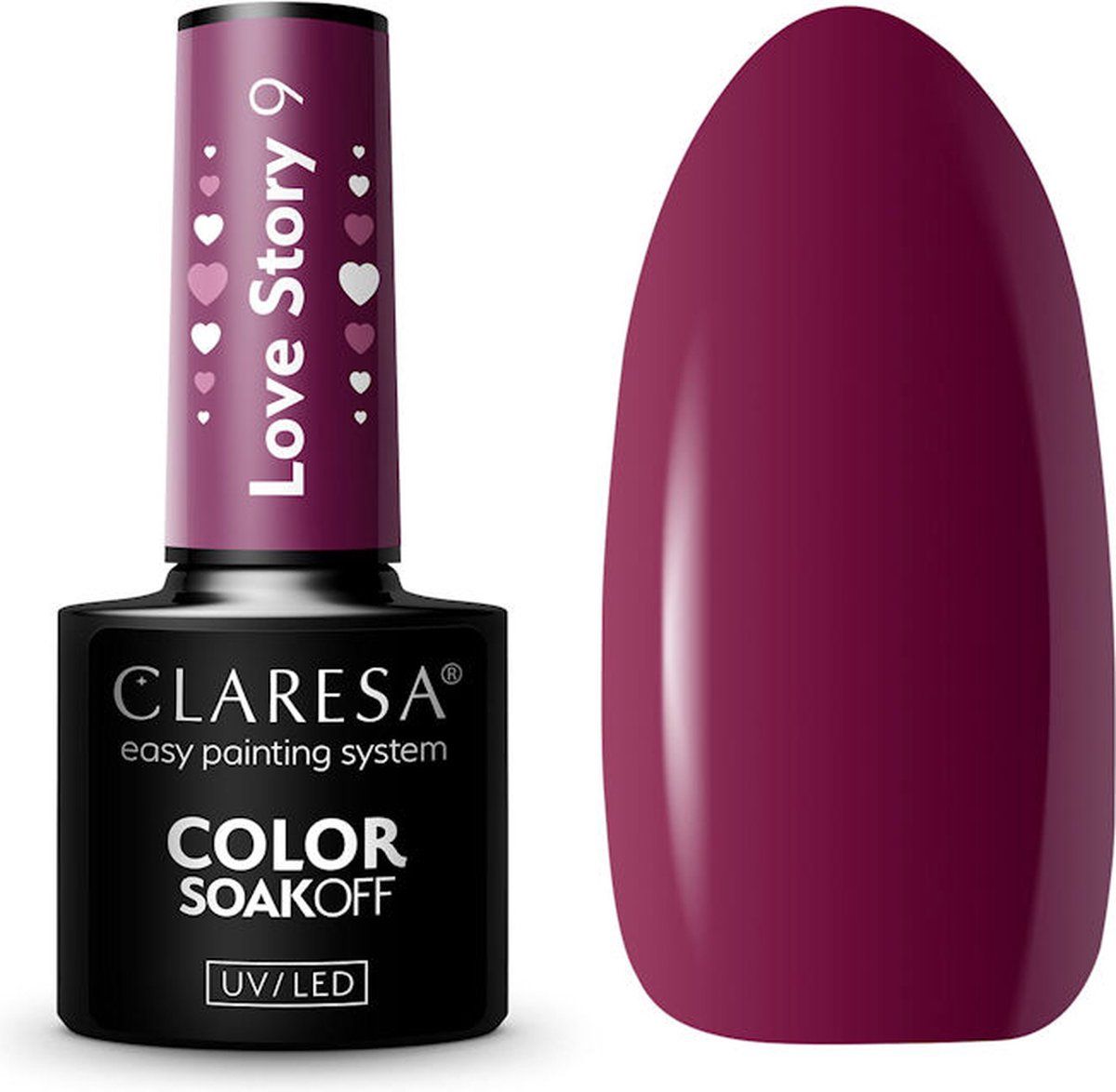 Claresa UV/LED Gellak Love Story #9 - Paars - 5ml