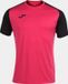 Joma Academy IV Shirt Korte Mouw Heren - Raspberry / Zwart | Maat: M