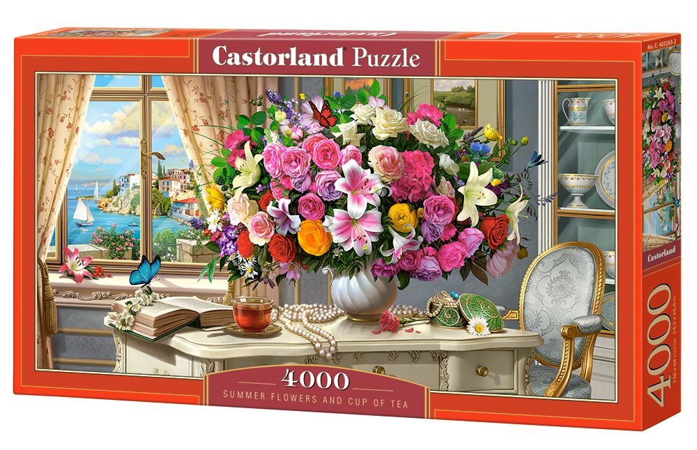 Castorland Summer Flowers and Cup of Tea - 4000 stukjes Puzzel