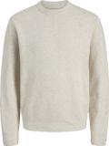 Jack & Jones Trui Jprblamilano Stitch Knit Crew Neck 12259666 Cloud Dancer /meange Mannen Maat - S