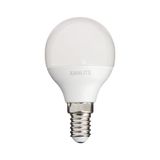 LED-lamp P45, fitting E14, 5 W, cons. 40 W warmwit licht.