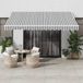 Maison Exclusive - Parasol manuel, anthracite et blanc, 400x350 cm