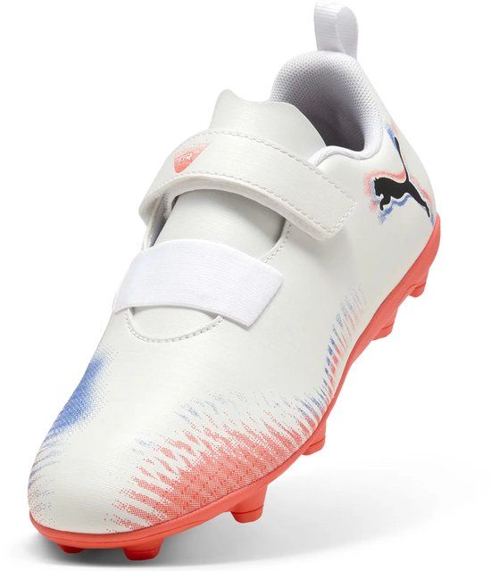 Puma Kindervoetbalschoenen Future 8 Play V FG/AG Wit Unisex Synthetisch Textiel Kinderen 30