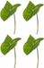 Merkloos Bellatio Flowers & Plants Kunstplant - 4x - tak - bladgroen - Aronskelkblad - 53 cm