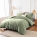 Microfiber Bedlinnen Set met Kussenslopen, Sage Groen