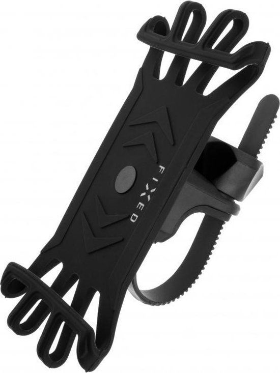 FIXED Bikee - Universal Smartphone Holder for Bike & Motorcycle - Black - 360° Rotation - Fits up to 6.5" Screens