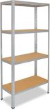Shelfplaza HOME metalen stellingkast - 180x120x60 cm - verzinkt - 4 planken