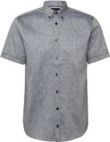 s.Oliver Heren Casual Overhemd Lange Mouw Katoen Linnen Navy Maat 38