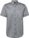 s.Oliver Heren Casual Overhemd Lange Mouw Katoen Linnen Navy Maat 38