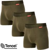 Undiemeister Boxershorts Heren - 3-Pack - Tencel - Highland Moss (Olijfgroen) - Maat 3XL